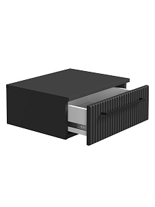 Тумба подвесная SKYLAND COFFEE CD 5020-1D, антрацит, матовая эмаль, 500х400х200 мм